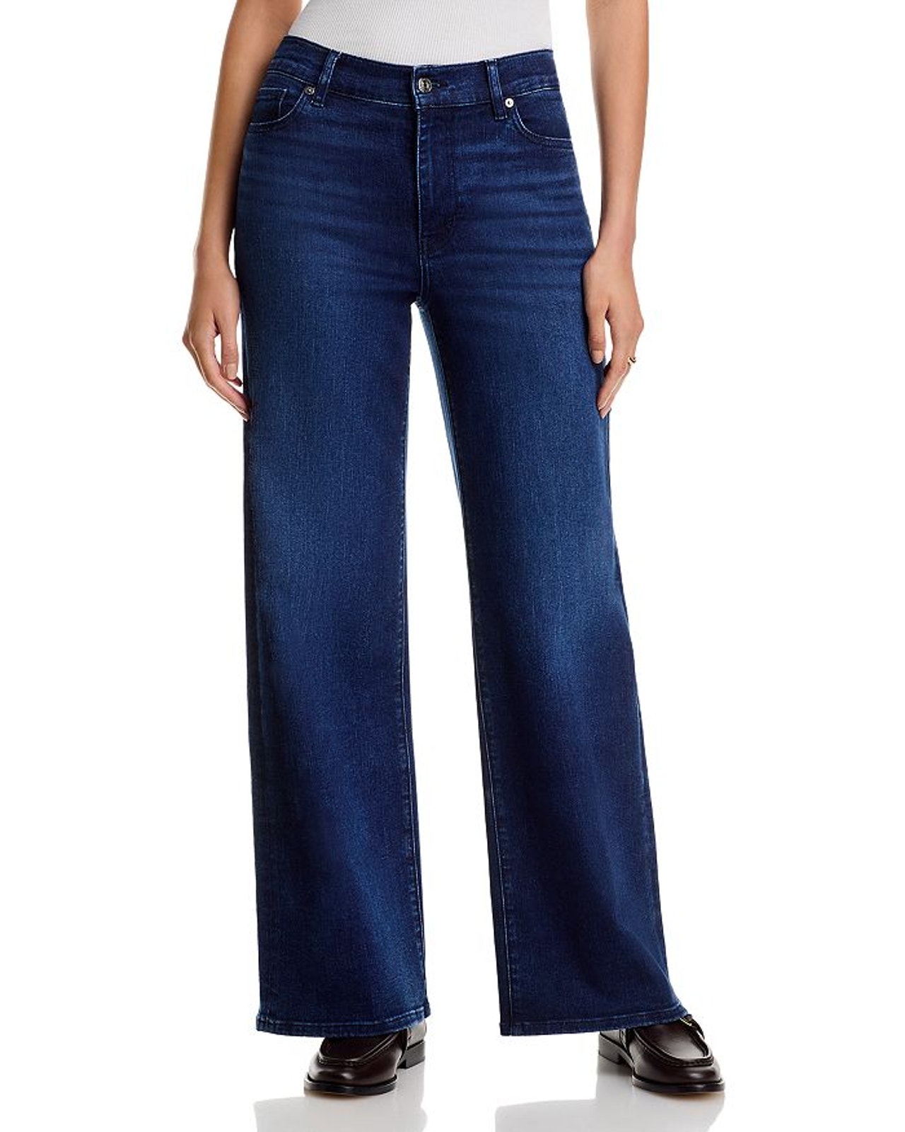 Frame High Rise Blue Le Slim Palazzo Denim Jeans Size 25
